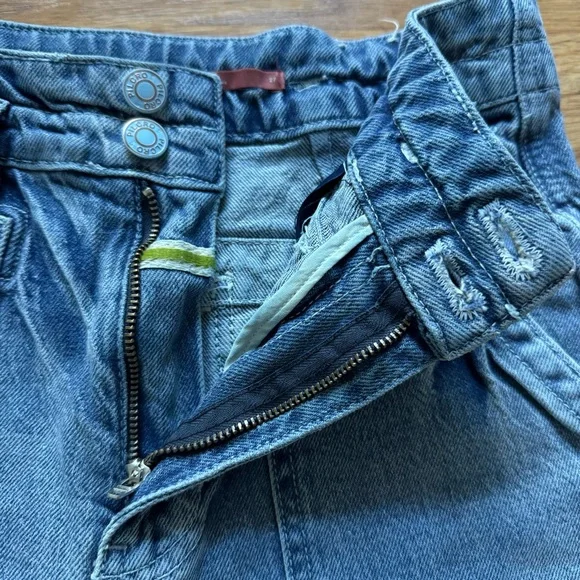 Anthropology Pilcro The Wanderer Relaxed Jeans Blue Denim Boho Straight 27 - Picture 8 of 16